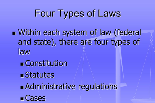 The Pillars of Justice: Exploring the Four Main Types of Law